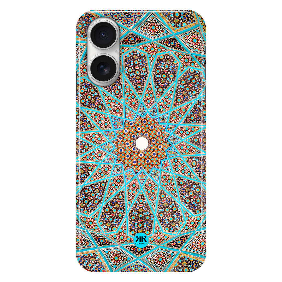 Blue Tile Pattern phone case for iPhone 16
