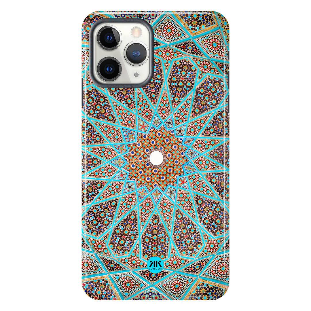 Blue Tile Pattern Phone Case - Tough Case - iphone-11-pro