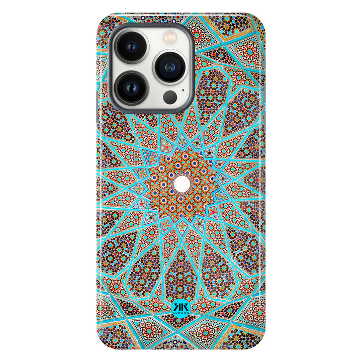 Blue Tile Pattern Phone Case - Tough Case - iphone-13-pro