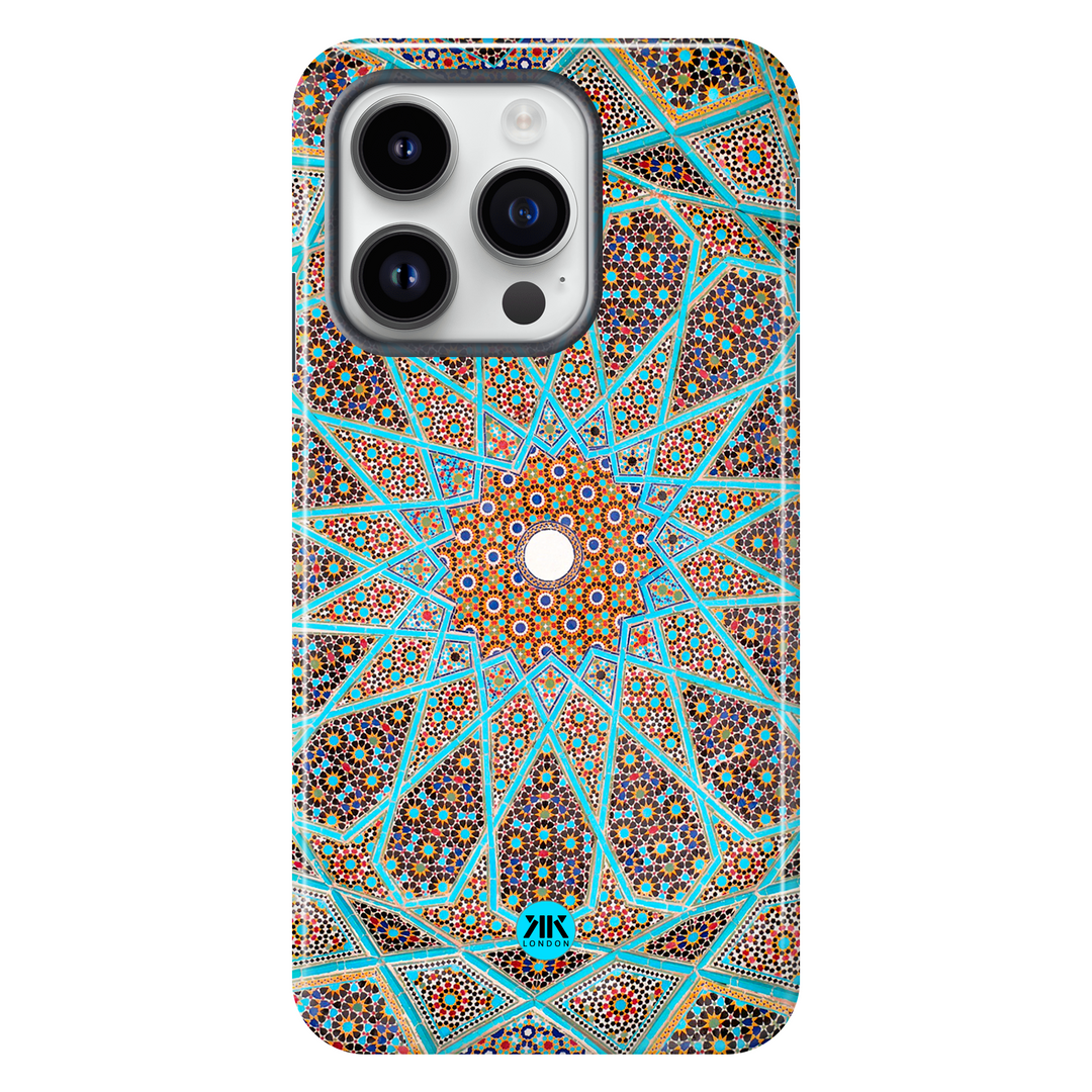 Blue Tile Pattern Phone Case - Tough Case - iphone-14-pro