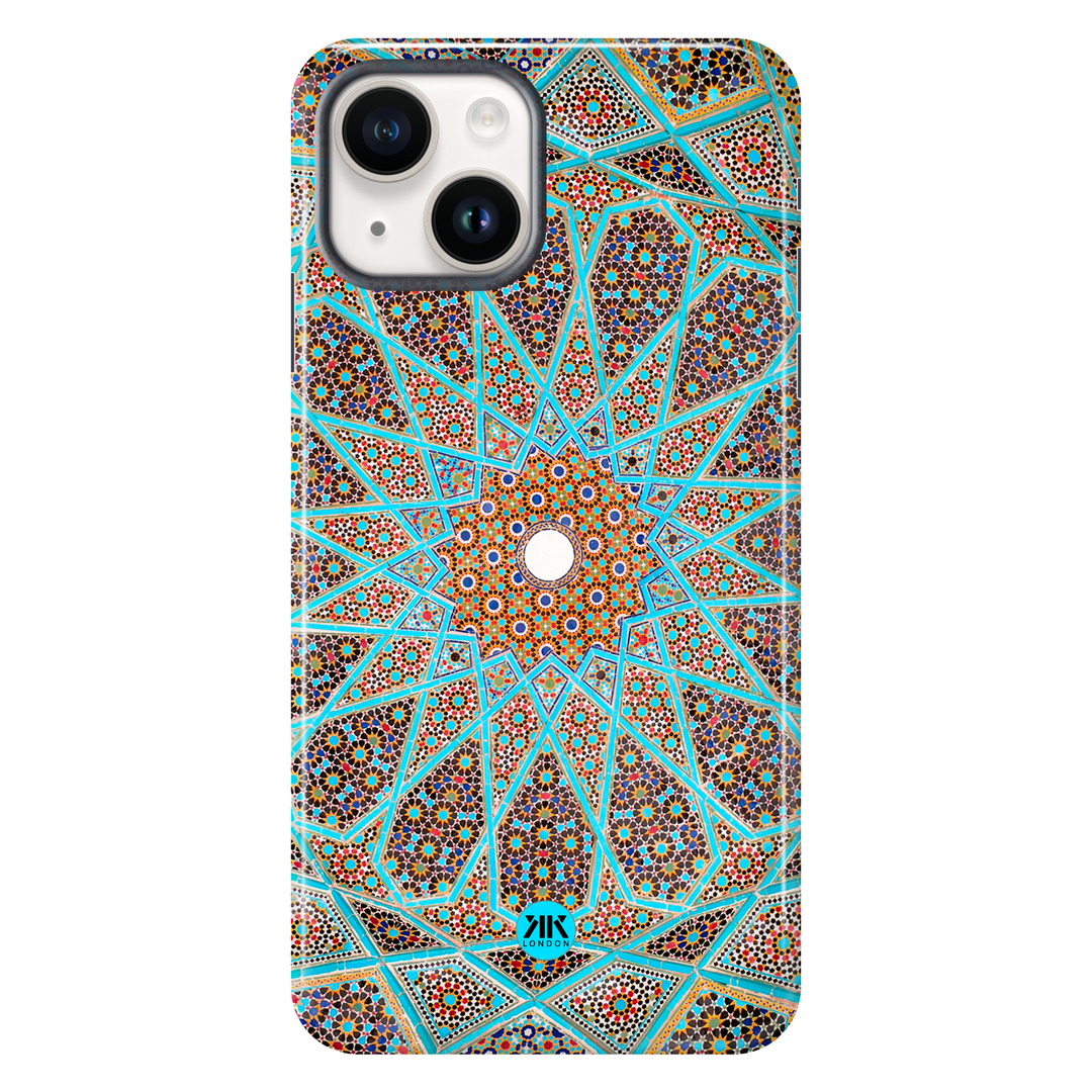 Blue Tile Pattern Phone Case - Tough Case - iphone-14