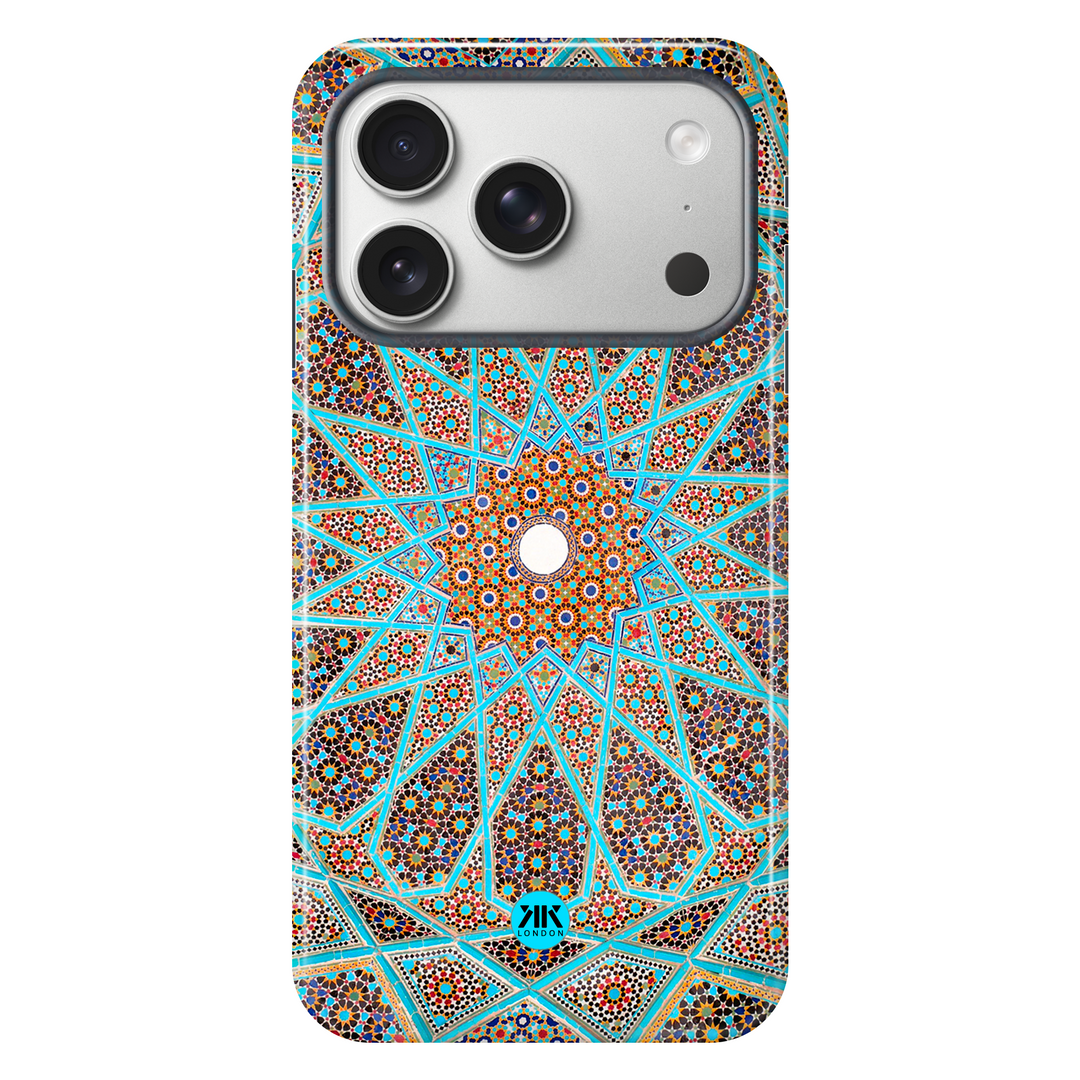 Blue Tile Pattern Phone Case - Tough Case - iphone-17-pro