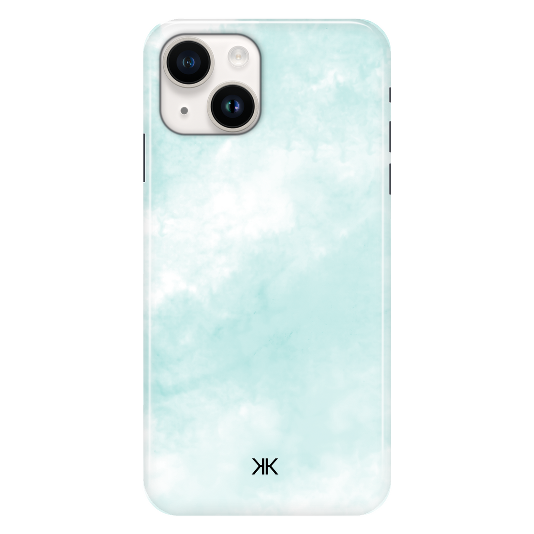Pastel Turquoise Tie Dye phone case for iPhone 14