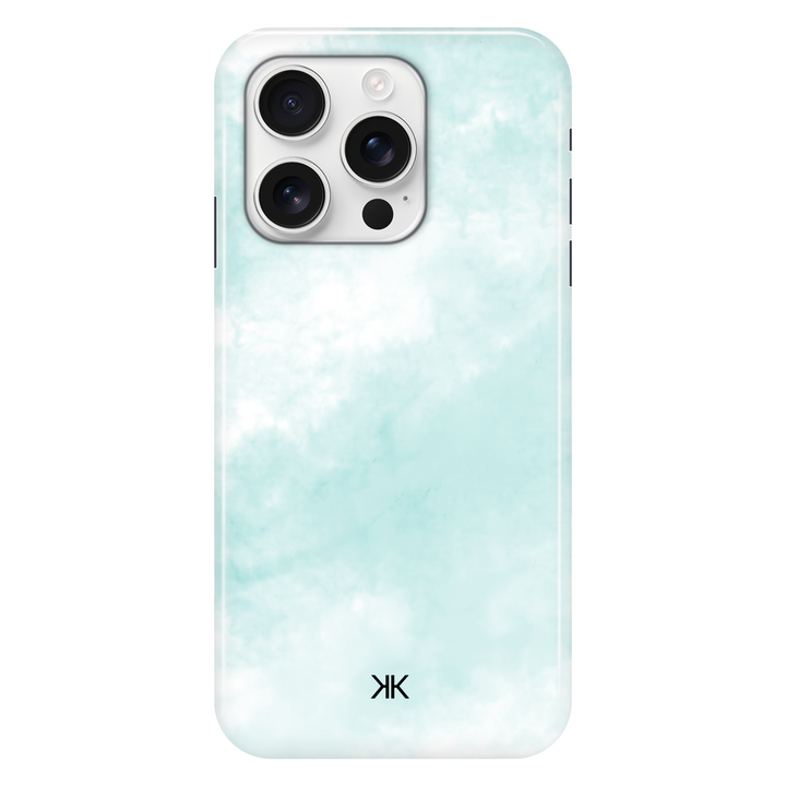 Pastel Turquoise Tie Dye phone case for iPhone 16 Pro