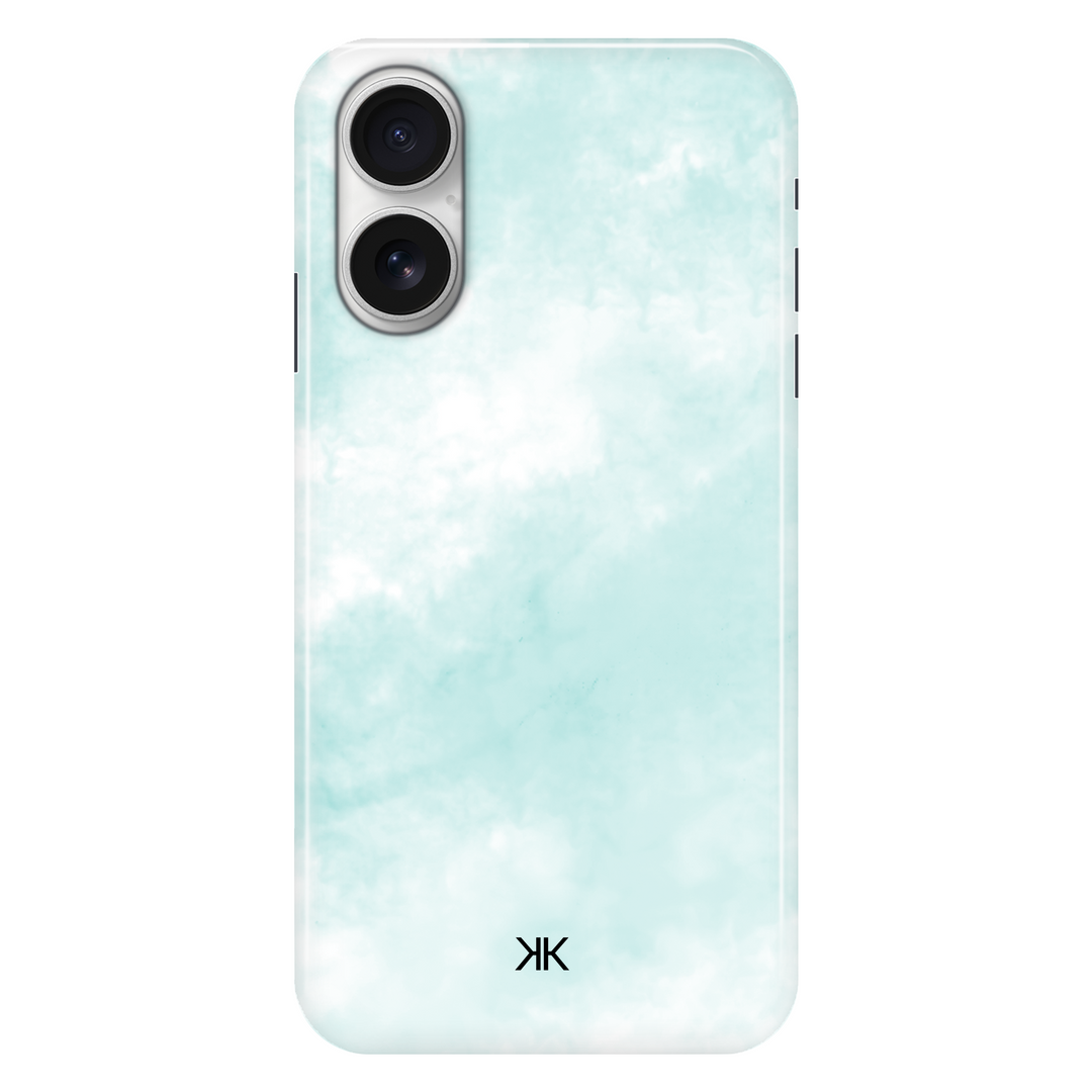 Pastel Turquoise Tie Dye phone case for iPhone 16