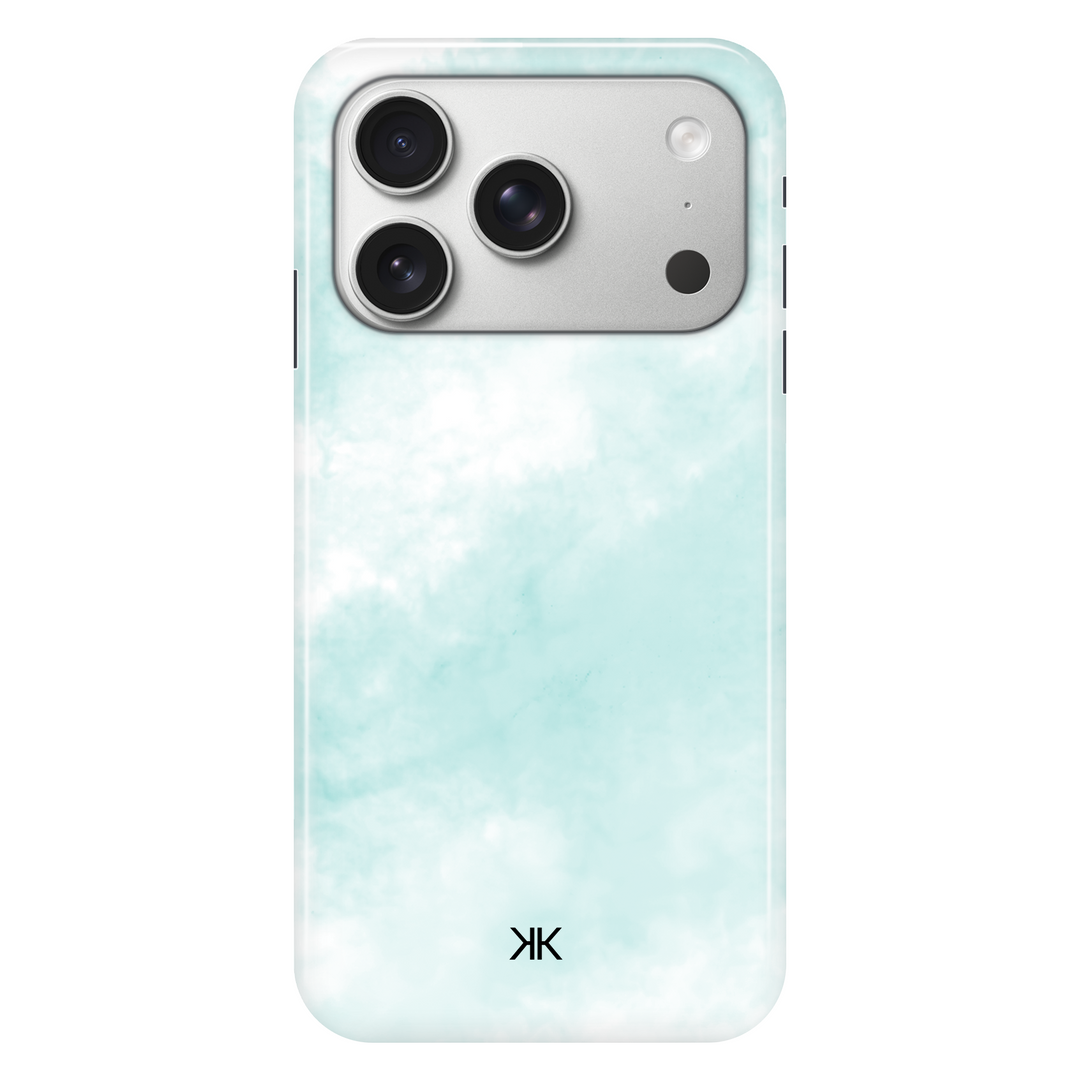 Pastel Turquoise Tie Dye phone case for iPhone 17 Pro