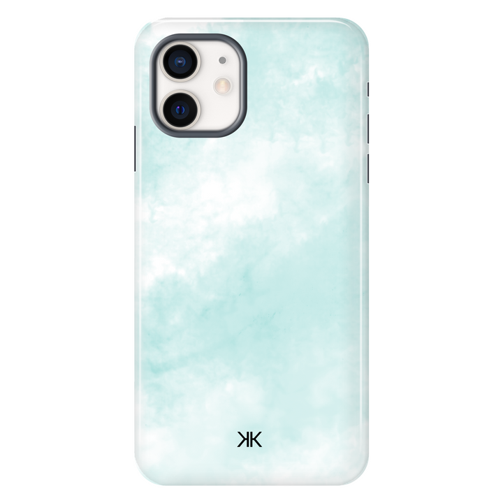 Pastel Turquoise Tie Dye Phone Case - Tough Case - iphone-12