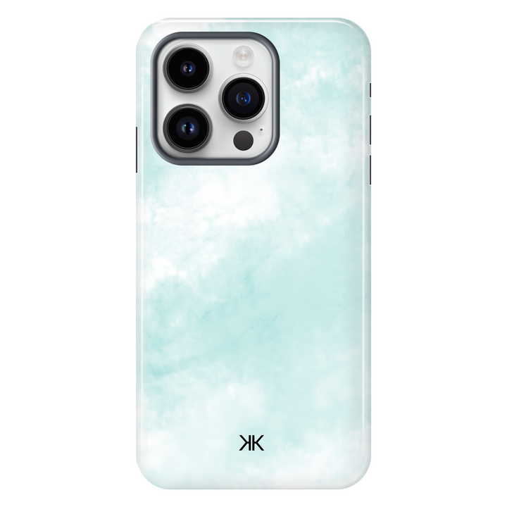 Pastel Turquoise Tie Dye Phone Case - Tough Case - iphone-14-pro
