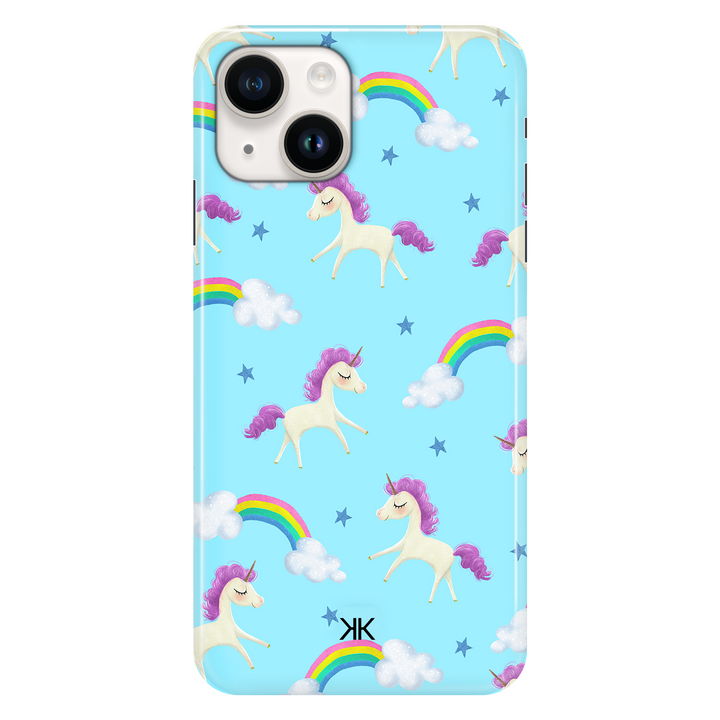 Blue Unicorn phone case for iPhone 14