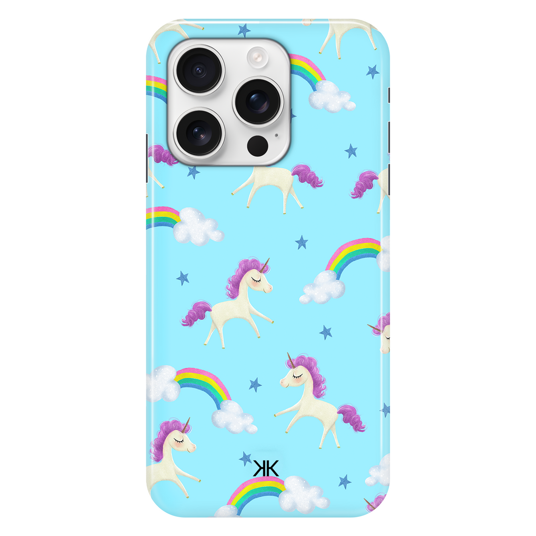 Blue Unicorn phone case for iPhone 16 Pro