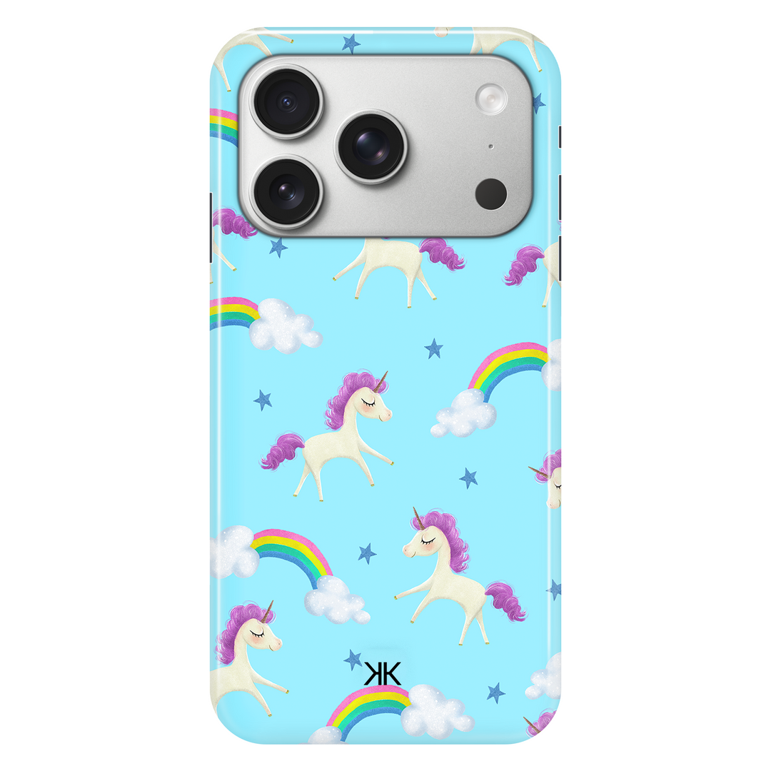 Blue Unicorn phone case for iPhone 17 Pro
