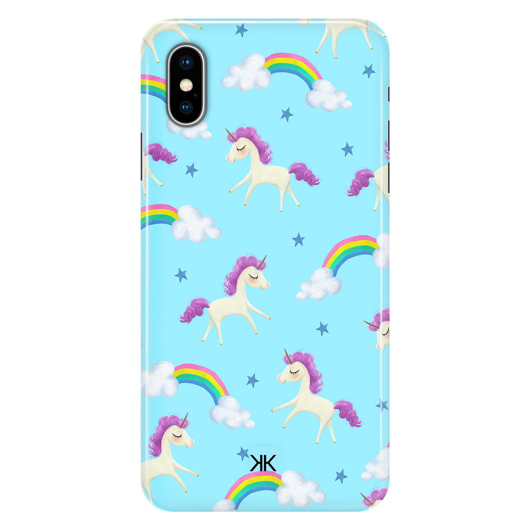 Blue Unicorn phone case for iPhone X