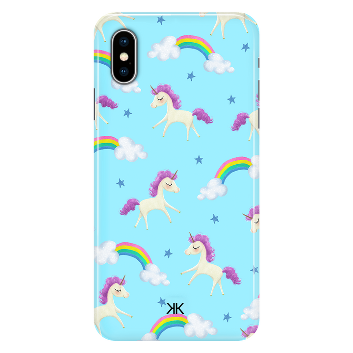 Blue Unicorn phone case for iPhone X