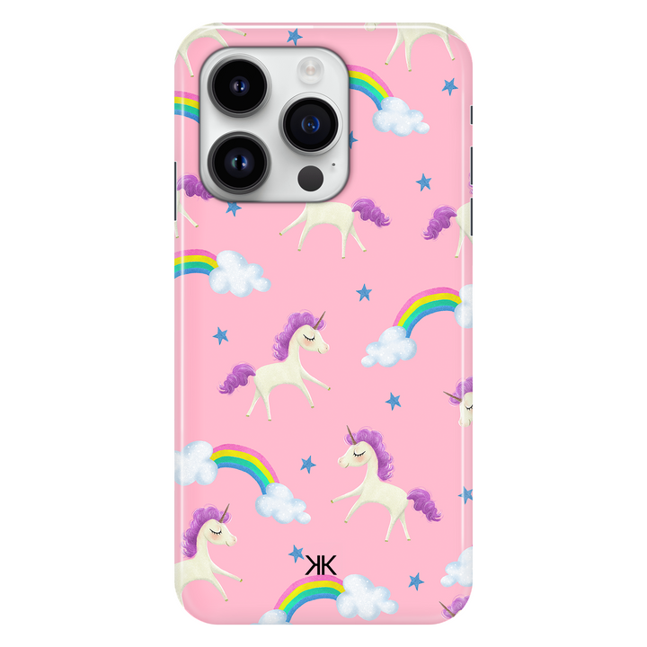 Pink Unicorn phone case for iPhone 14 Pro
