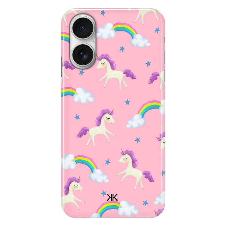 Pink Unicorn phone case for iPhone 16