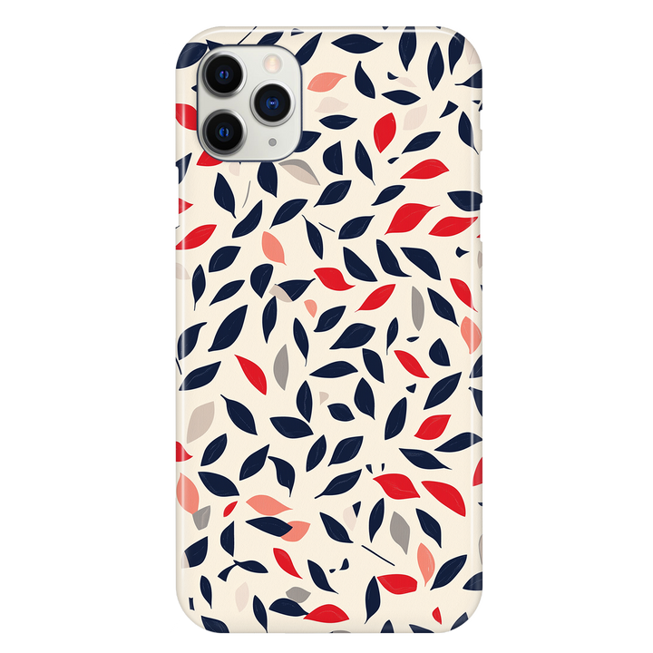 Blue and Red Leaves Phone Case