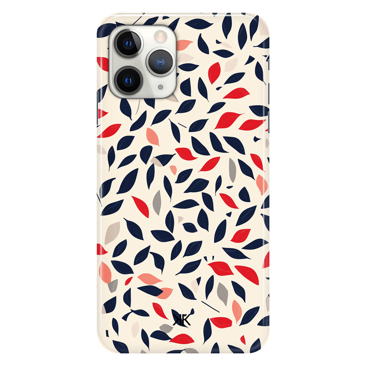 Blue and Red Leaves phone case for iPhone 11 Pro