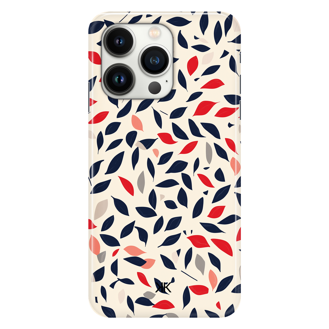 Blue and Red Leaves phone case for iPhone 13 Pro