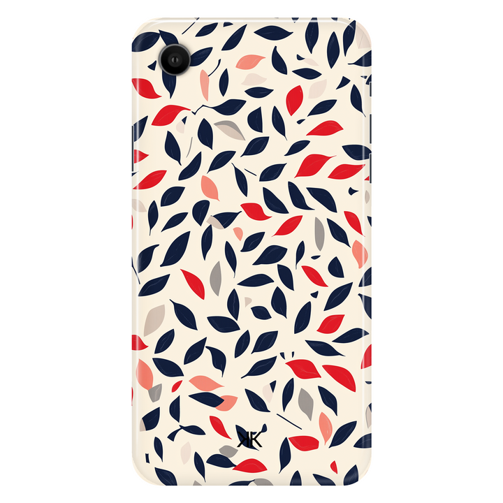 Blue and Red Leaves phone case for iPhone XR