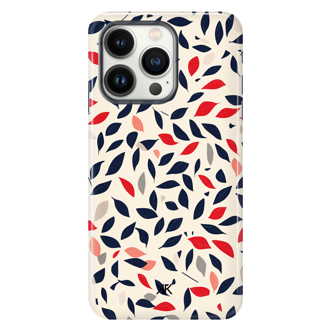 Blue and Red Leaves Phone Case - Tough Case - iphone-13-pro