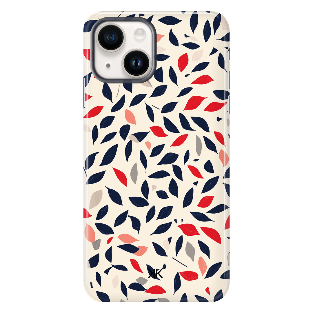 Blue and Red Leaves Phone Case - Tough Case - iphone-14