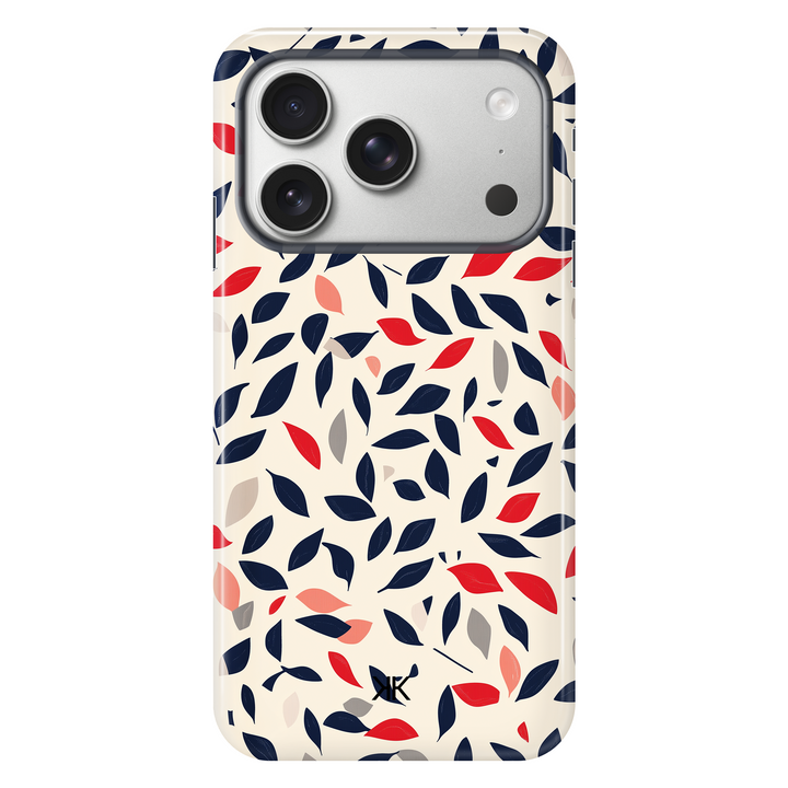 Blue and Red Leaves Phone Case - Tough Case - iphone-17-pro