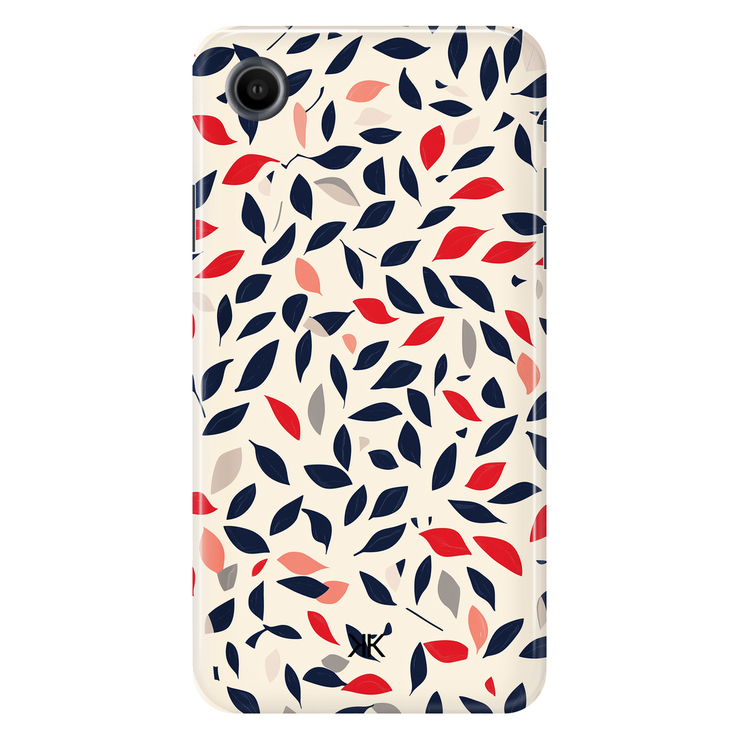 Blue and Red Leaves tough phone case for iPhone XR