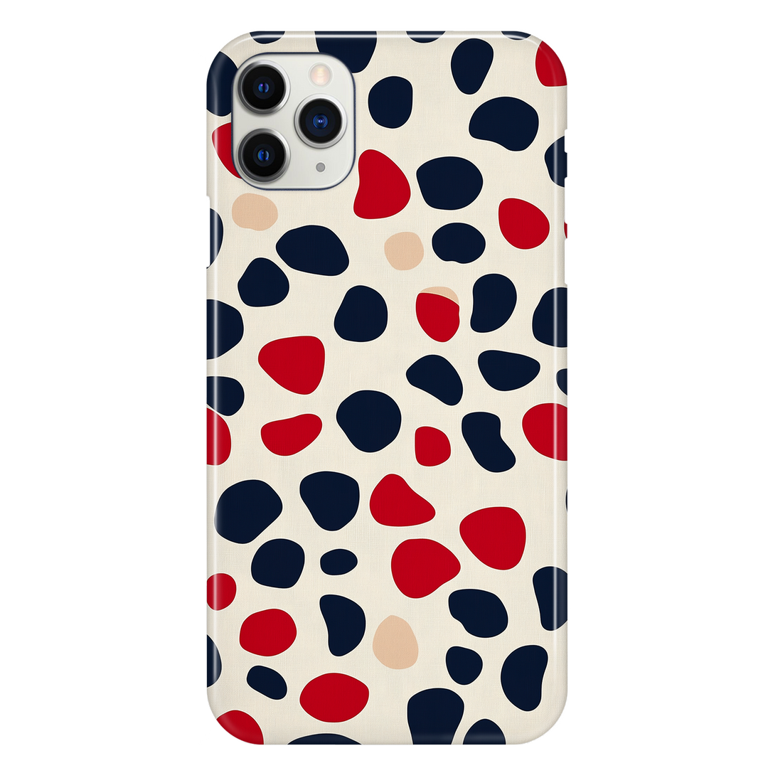 Blue and Red Spotted Phone Case