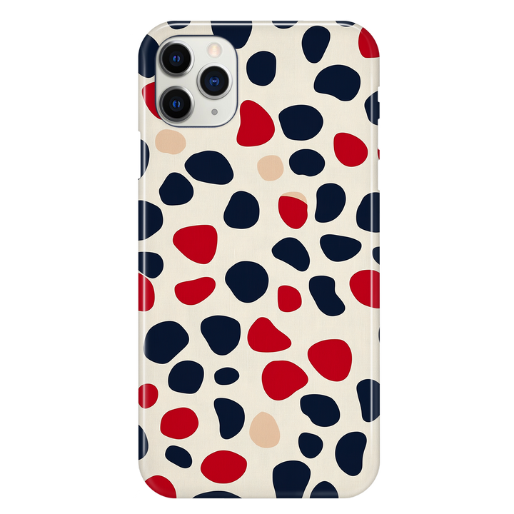 Blue and Red Spotted Phone Case