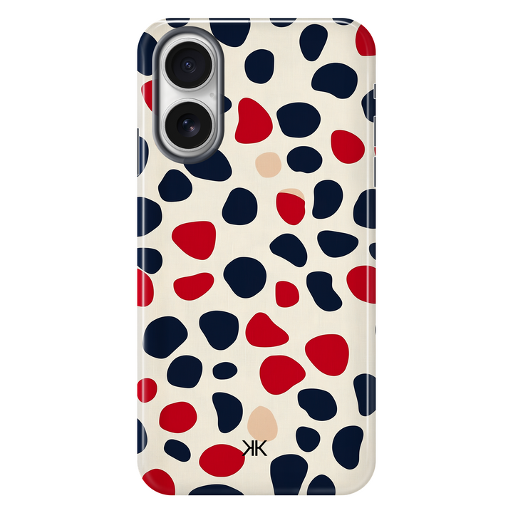 Blue and Red Spotted Phone Case - Tough Case - iphone-16