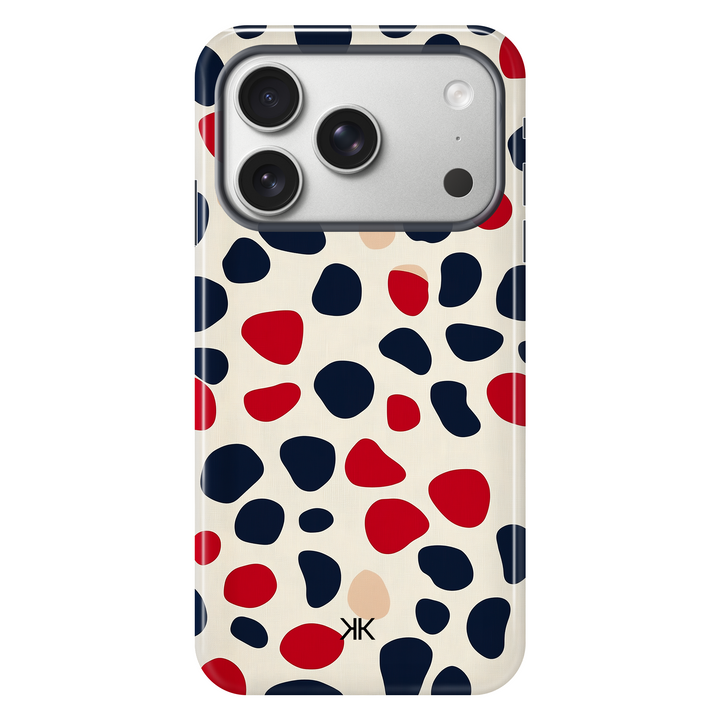 Blue and Red Spotted Phone Case - Tough Case - iphone-17-pro
