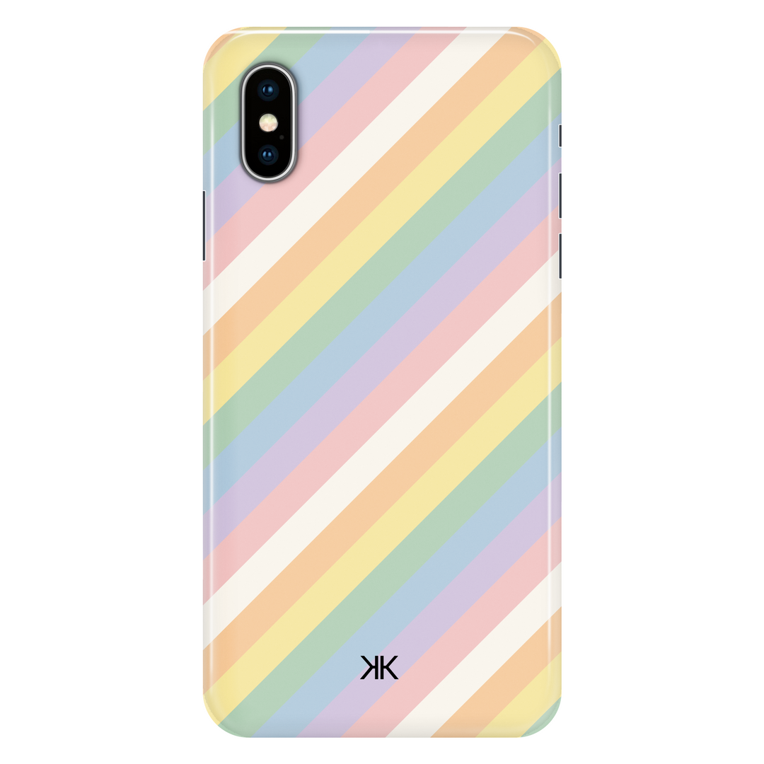Watercolour Rainbow Stripe phone case for iPhone X