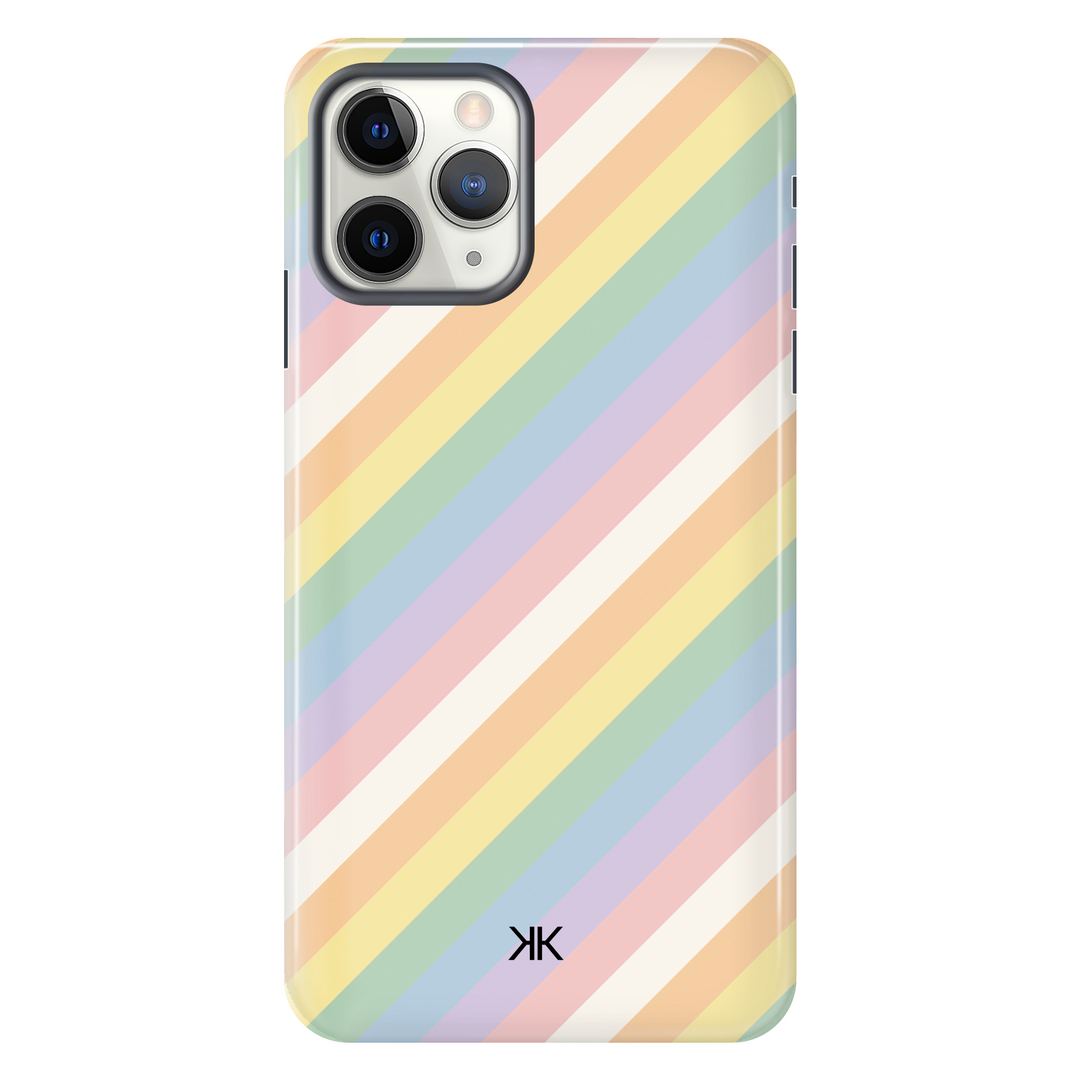 Watercolour Rainbow Stripe Phone Case - Tough Case - iphone-11-pro