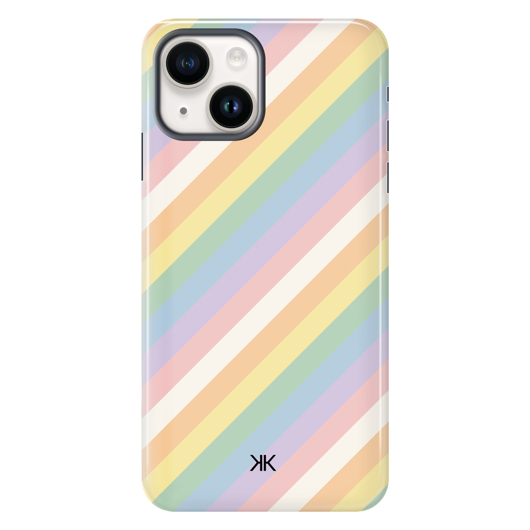Watercolour Rainbow Stripe Phone Case - Tough Case - iphone-14