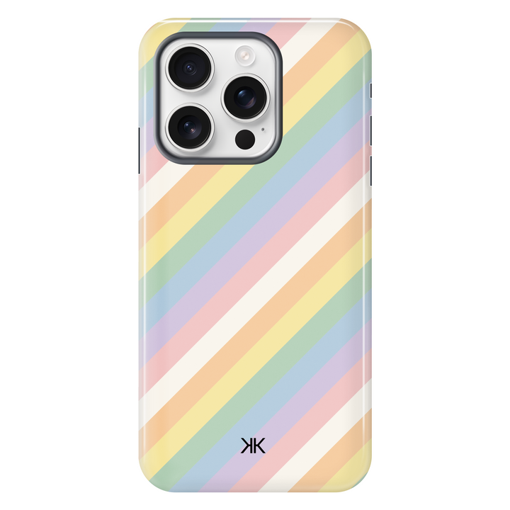 Watercolour Rainbow Stripe Phone Case - Tough Case - iphone-16-pro