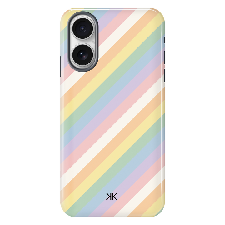 Watercolour Rainbow Stripe Phone Case - Tough Case - iphone-16