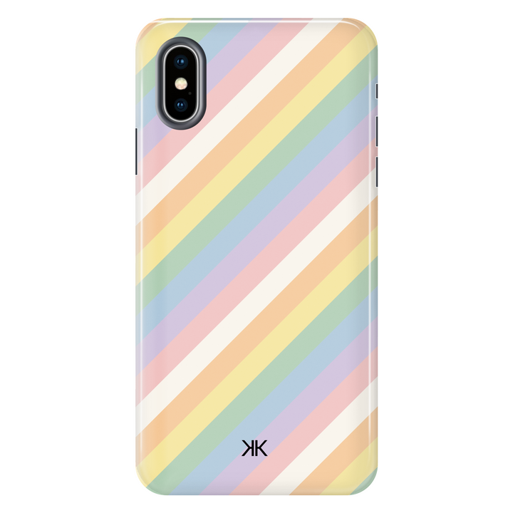 Watercolour Rainbow Stripe Phone Case - Tough Case - iphone-x