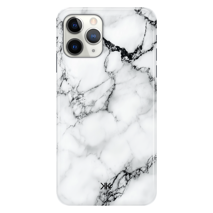 Marble White and Black phone case for iPhone 11 Pro