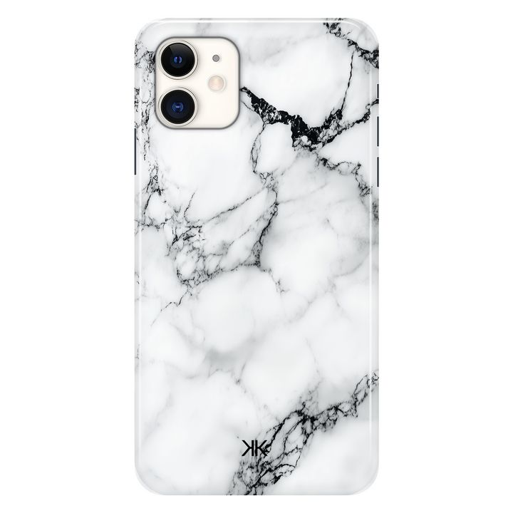 Marble White and Black phone case for iPhone 11