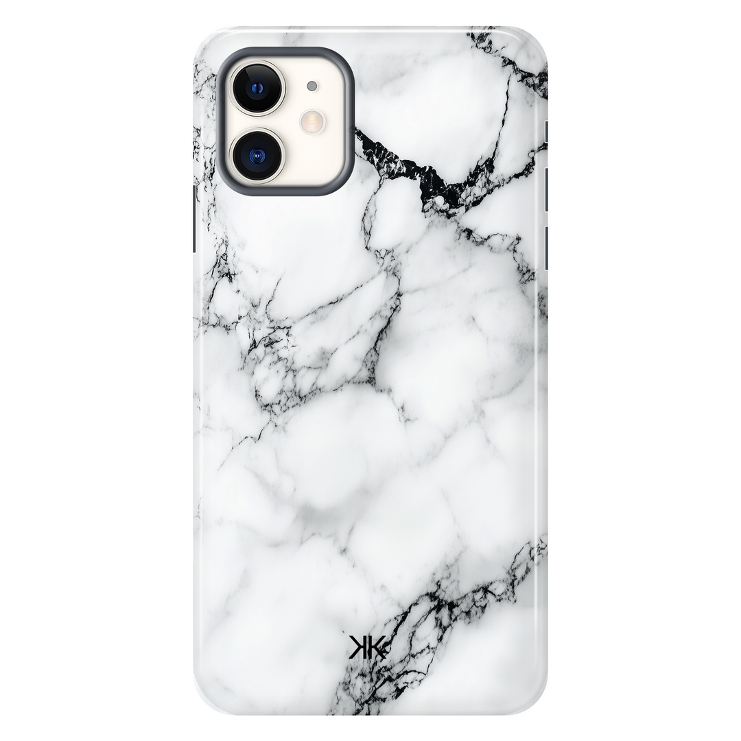 Marble White and Black Phone Case - Tough Case - iphone-11