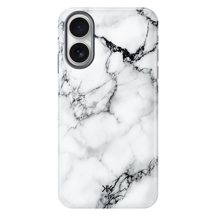 Marble White and Black Phone Case - Tough Case - iphone-16