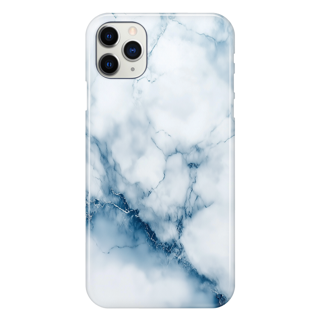 Marble White and Blue Phone Case