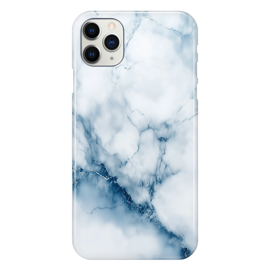 Marble White and Blue Phone Case