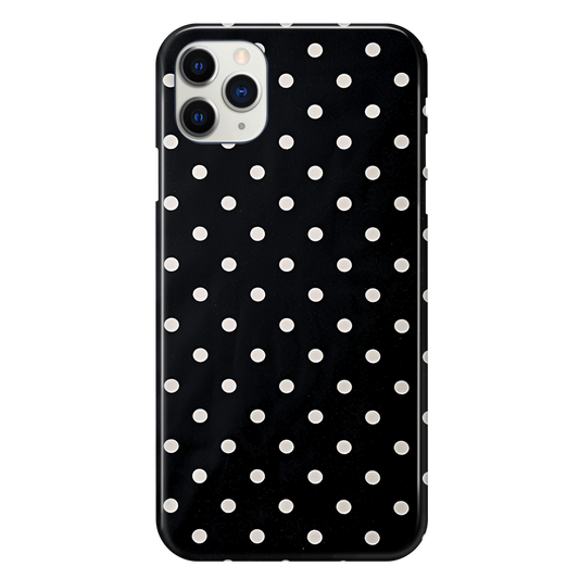 White Polkadots Phone Case