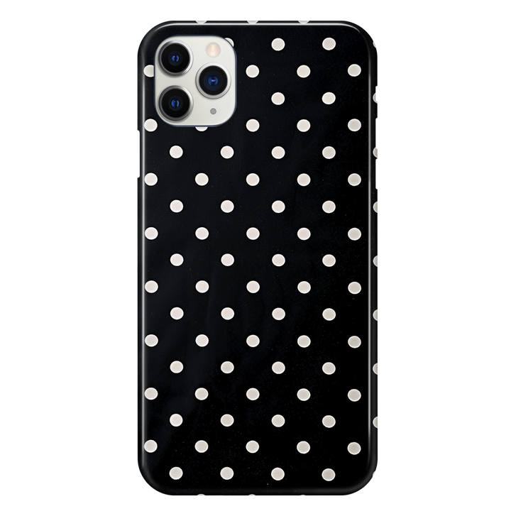 White Polkadots Phone Case