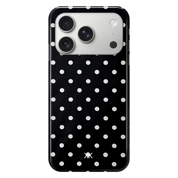 White Polka Dot phone case for iPhone 17 Pro