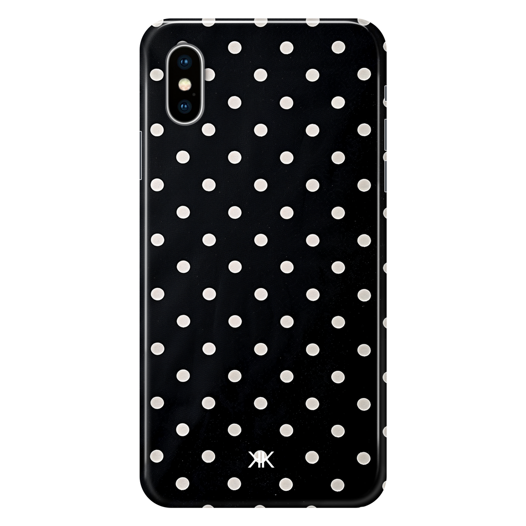 White Polka Dot phone case for iPhone X