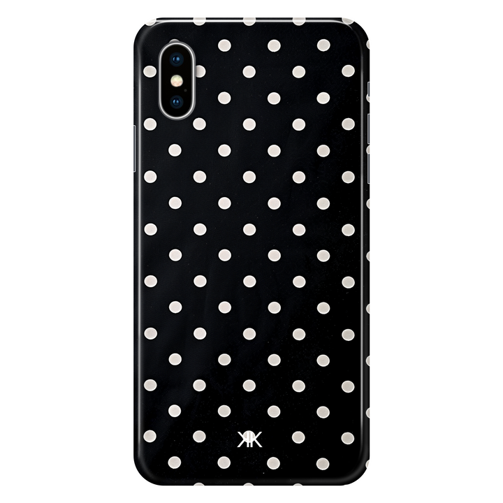 White Polka Dot phone case for iPhone X