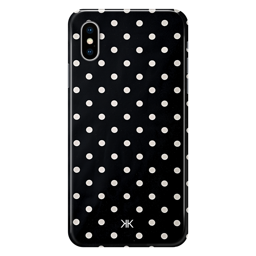 White Polka Dot phone case for iPhone X