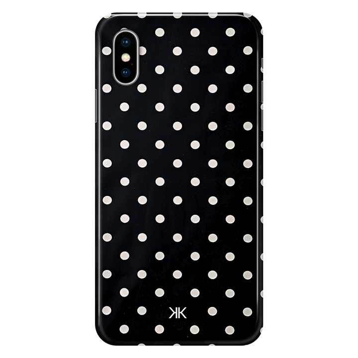 White Polka Dot phone case for iPhone X